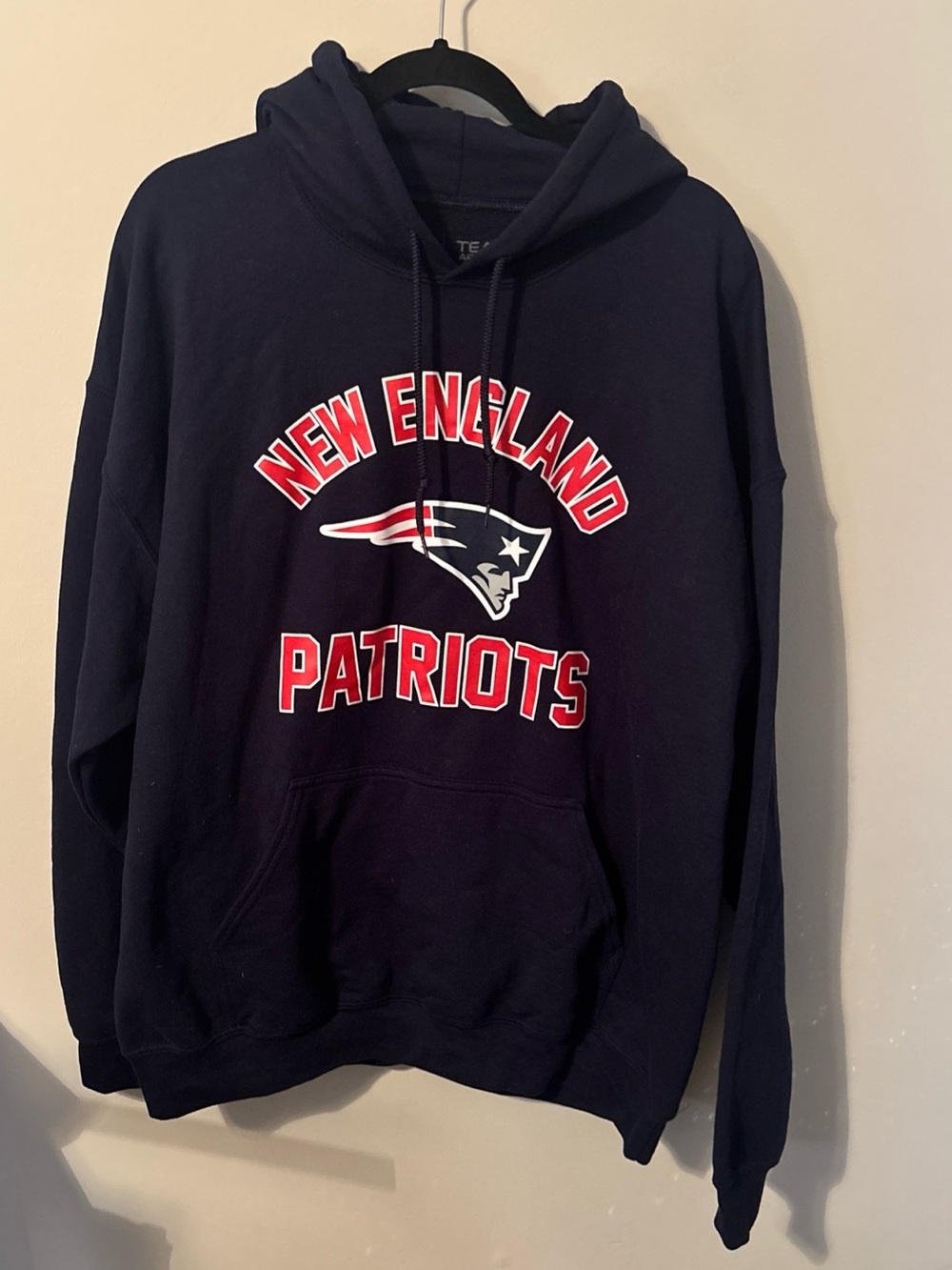 Team Apparel New England Patriots Navy Crewneck Sweatshirt